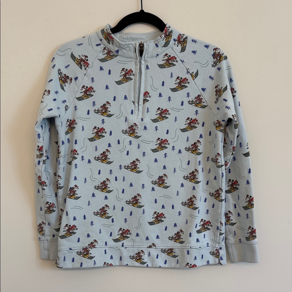 Hanna Andersson x Disney Mickey Mouse french terry 1/4 zip (12)